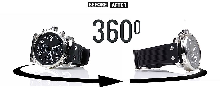 360 degree product photo editing service